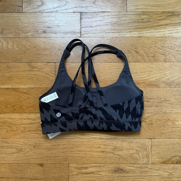 NWT black / grey Lululemon energy bra (size: 6) - Picture 4 of 7